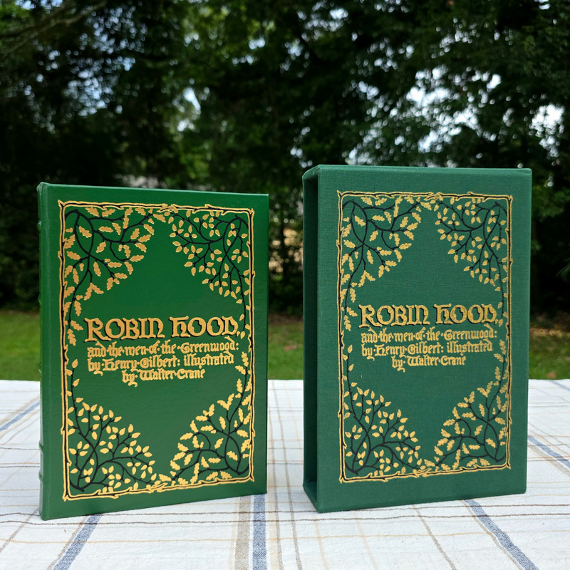 Easton Press Robin Hood & the Men of the Greenwood Leather Bound Green Slip Case