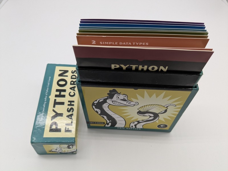 Python Flash Cards: Syntax, Concepts, Examples – Eric Matthes – GOOD