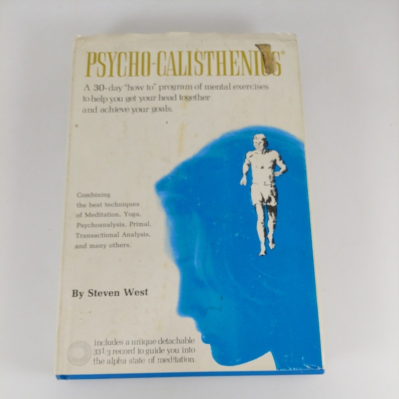 Psycho-Calisthenics Steven West 1975 Illustrated HCDJ NO RECORD