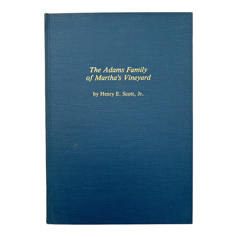1987 (First Edition) THE ADAMS FAMILY MARTHA’S VINEYARD MA History Genealogy Vtg