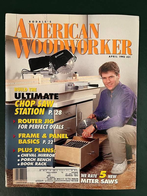 Rodale's American Woodworker Magazine 8 issues: 1993 - 1995 gallery