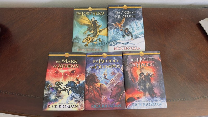 The Heroes of Olympus Complete Series 1–5 Rick Riordan HC First Editions Set