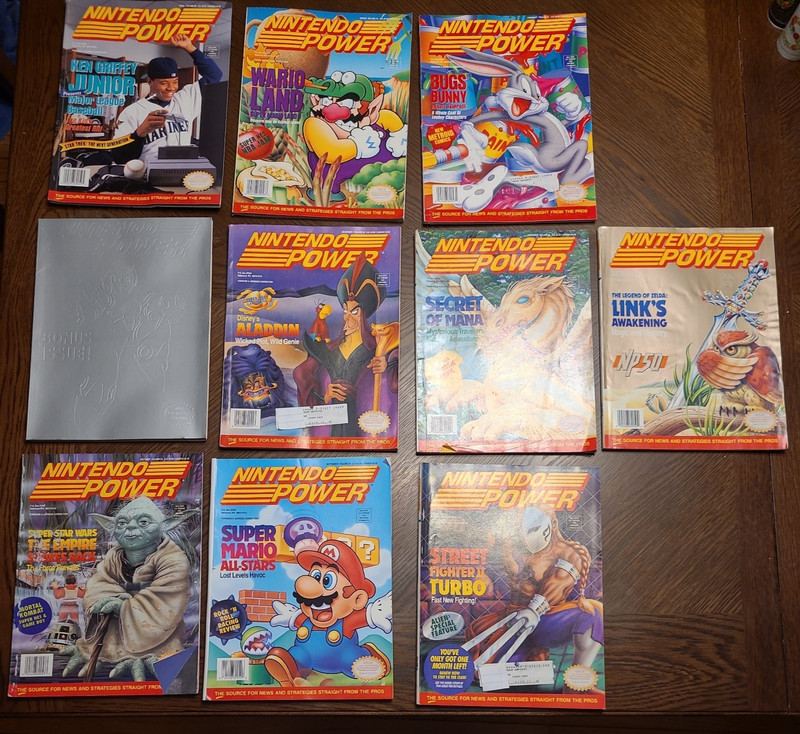 Vintage Nintendo Power Magazine Lot Of 10 Issues 50-59