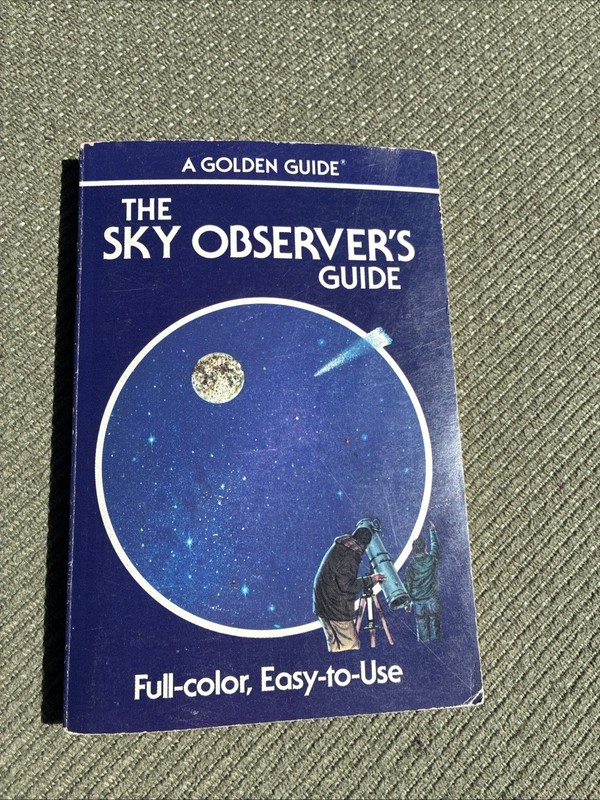 Vintage Golden Guide The Sky Observer’s Guide 1985 softcover book