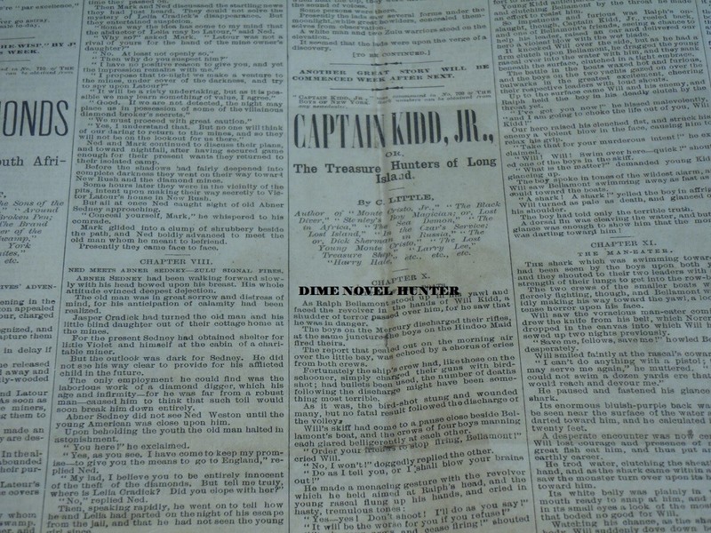 CAPTAIN NEMO FRANK READE CAPT KIDD STORY 1889 BOYS OF NEW YORK #712 STORY PAPER gallery