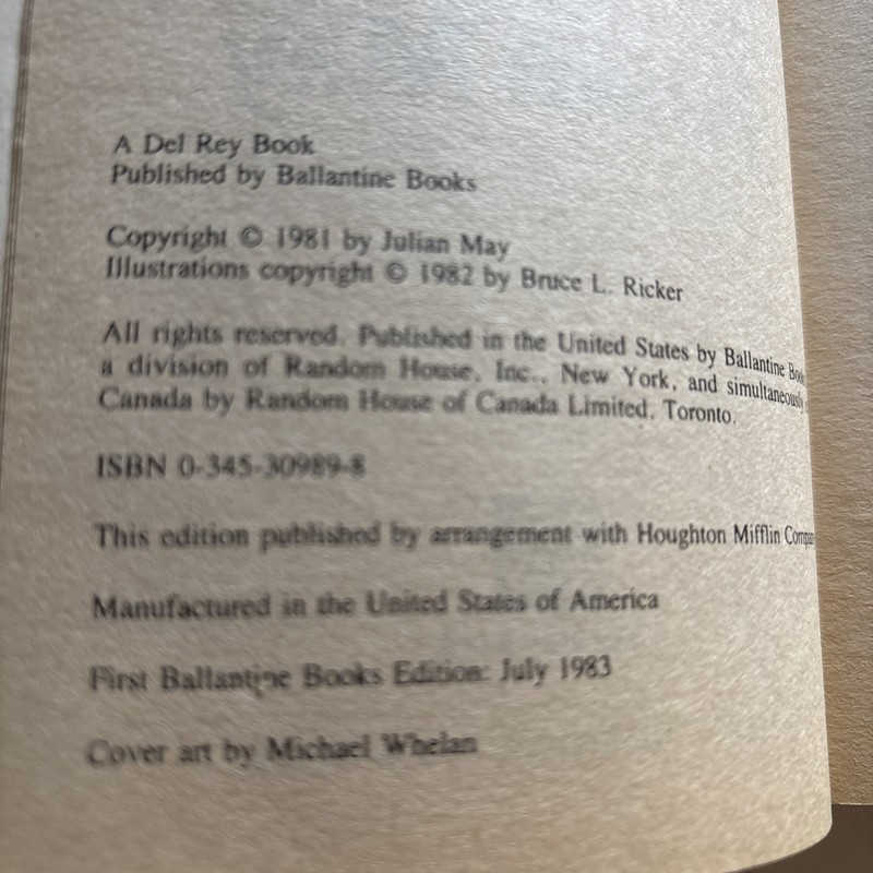 Volume 1 & 2 of The Saga of Pliocene Exile Paperback Books By Julian May gallery