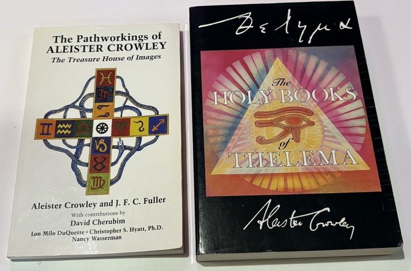 Lot Of 2 Aleister Crowley Pathworkings Holy Books of Thelema Astrology Magic