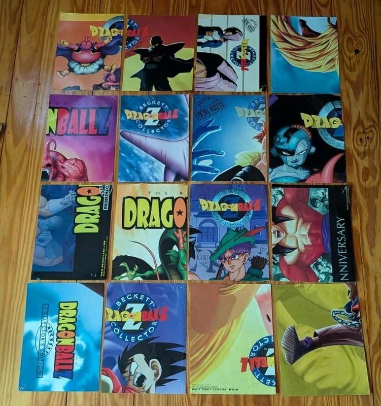 Lot of 17 Dragonball Z Beckett Magazine Collector Edition Posters *ONLY*