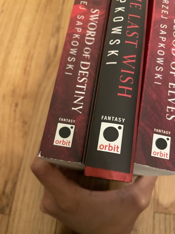 Andrzej Sapkowski’s “The Witcher” series book lot of 3 gallery