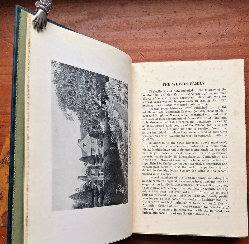 WHITON Family in America Genealogy of Thomas Whiton 1932 HC Augustus Sherrill W. gallery