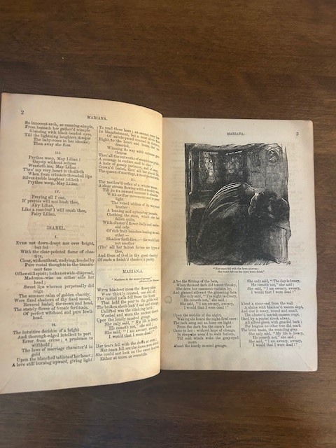 The Poetical Works of Alfred Tennyson Vintage 1871 Illustrated Gold Gilt Leather gallery