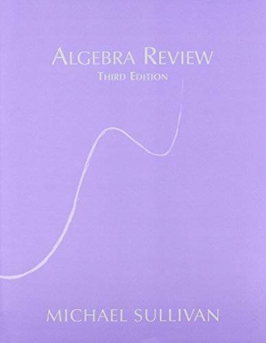 Algebra Review 3rd – Paperback By Sullivan, Sullivan – GOOD