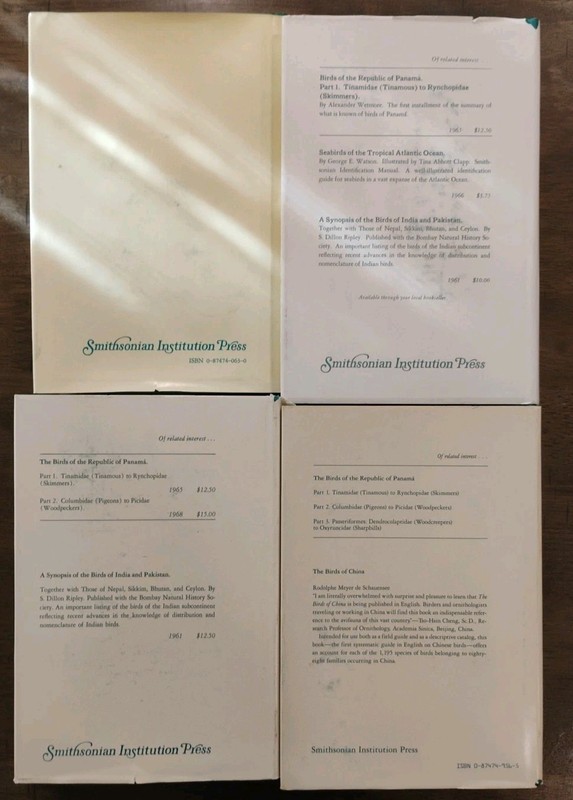 Lot of 4 Birds of the Republic of Panama HC Books Vol 1-4 Set Alexander Wetmore gallery