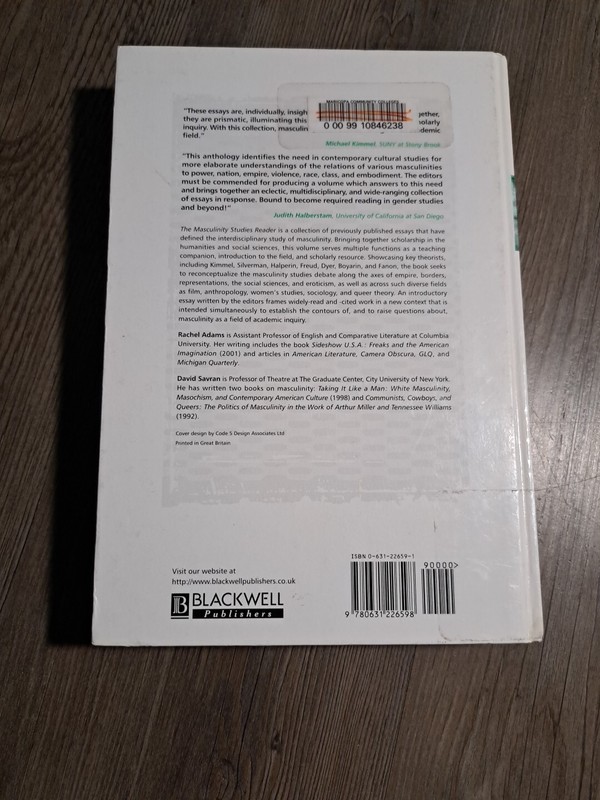 KeyWorks in Cultural Studies: The Masculinity Studies Reader by David Savran... gallery