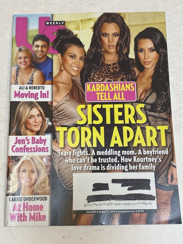US Weekly Magazine August 23 2010 Kim Kardashian Khloe Kourtney Carrie Underwood