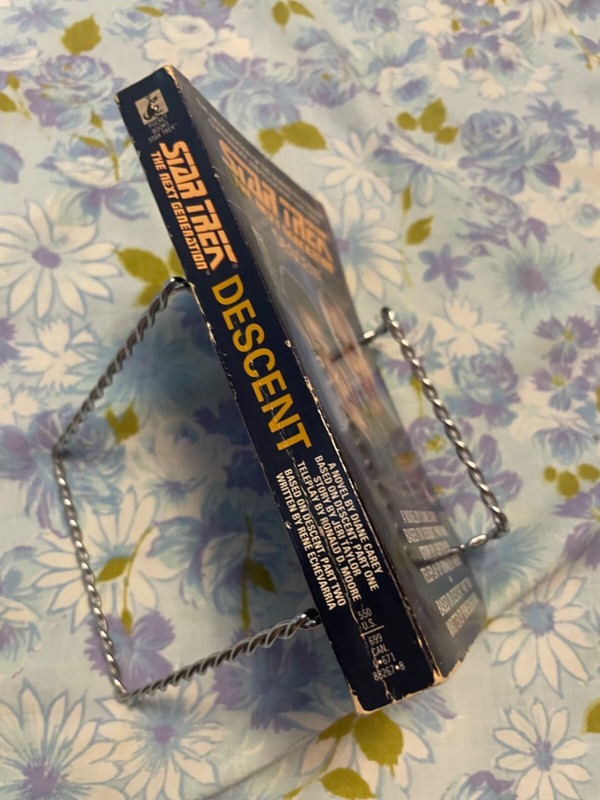 BOOK Star Trek Next Generation DESCENT paperback Diane Carey Jeri Taylor Ronald gallery