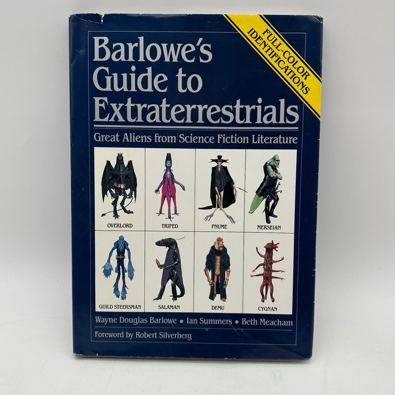 Barlowe’s Guide to Extraterrestrials Barlowe 1987 Illustrated Workman Sci-Fi