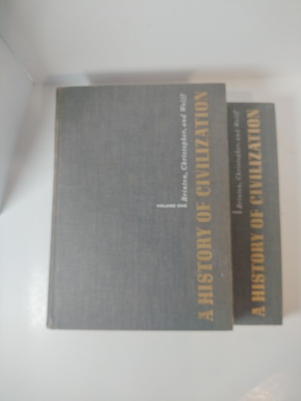 VTG A History of Civilization: Vols. 1-2 – 1955 2 HCs Pub. by Prentice-Hall