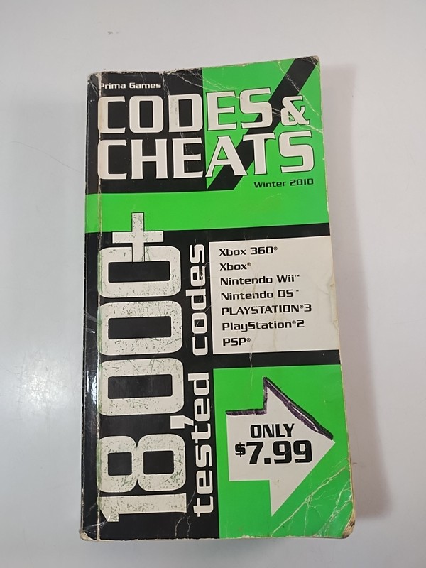 Prima Games Codes & Cheats: 18,000+ Tested Codes Winter 2010 Vintage Gaming Book