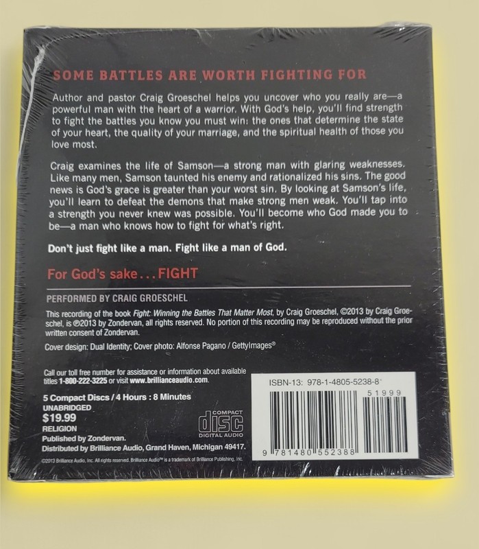 Fight Winning Battles That Matter Most Groeschel, Craig Zondervan Audio CD NEW gallery