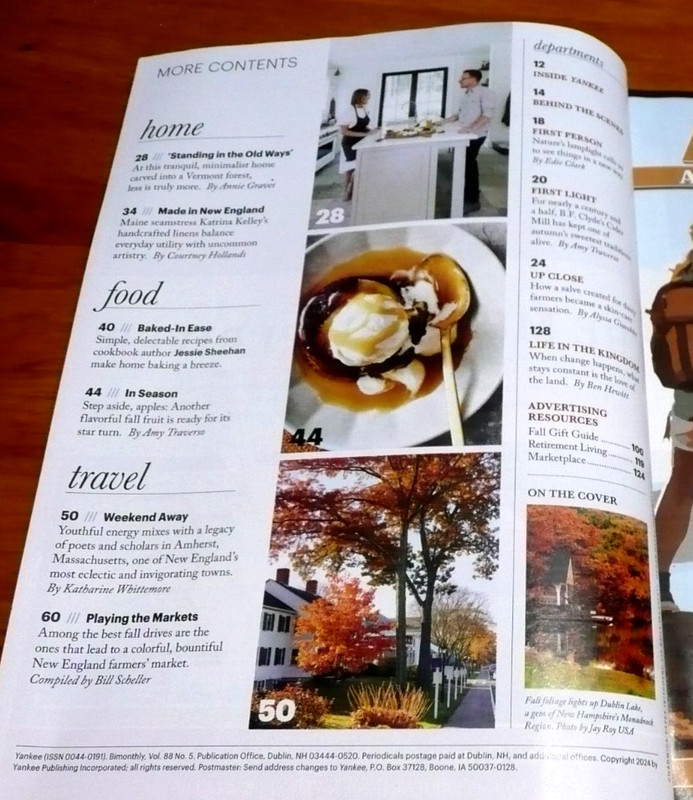 YANKEE New England's Magazine Sept Oct 2024 Small Towns Big Color Rural NH Bears gallery