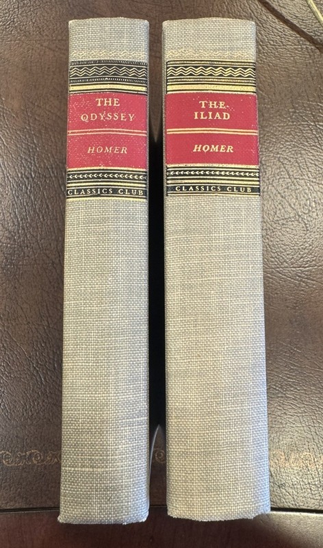 Homers Odyssey & The Iliad Vintage 1942 & 1944 Books Classics Club