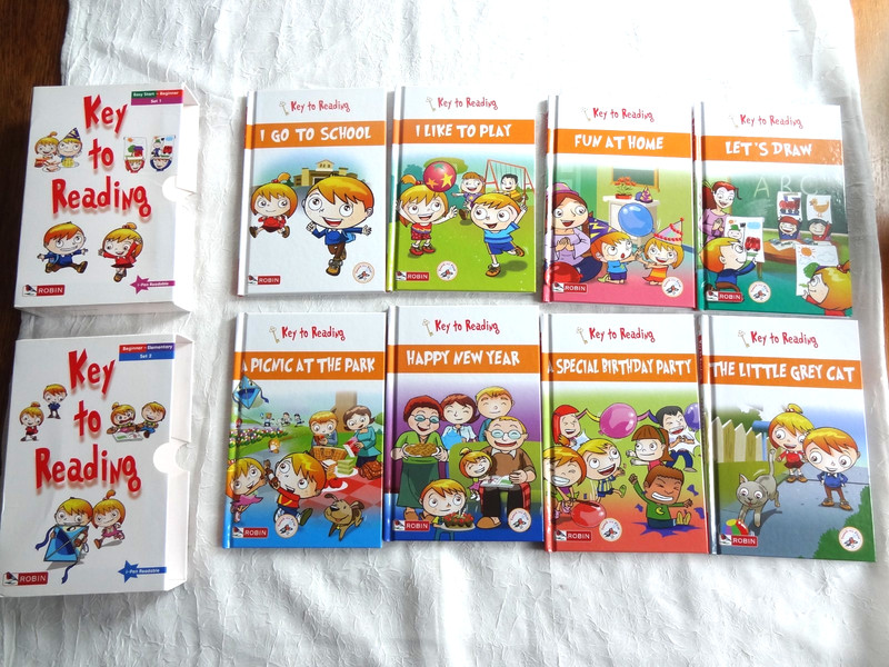 8 Books Set - Key to Reading(1-8), Robin, Educational Books Popular UK gallery
