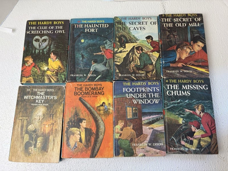 Vintage Hardy Boys Book Lot of 13 Hardcover Books Franklin W. Dixon Grosset gallery
