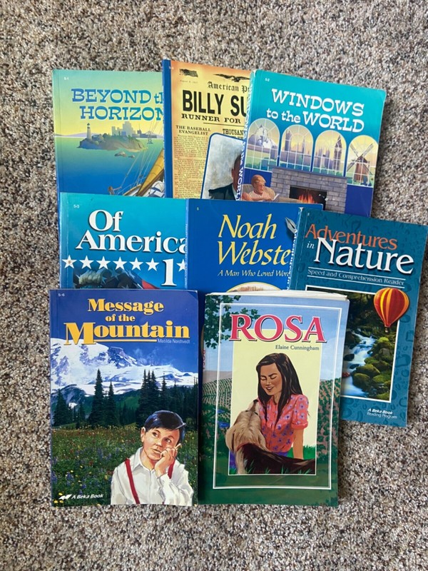 Abeka 5th grade Readers Lot of 8 Homeschool Books