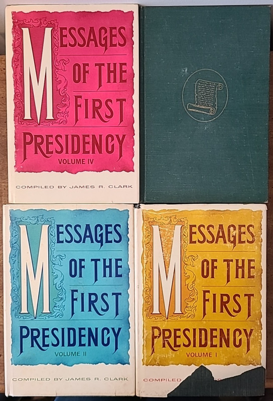 Messages of the First Presidency Books 1-4 James R Clark 1965-1970 HC LDS Mormon