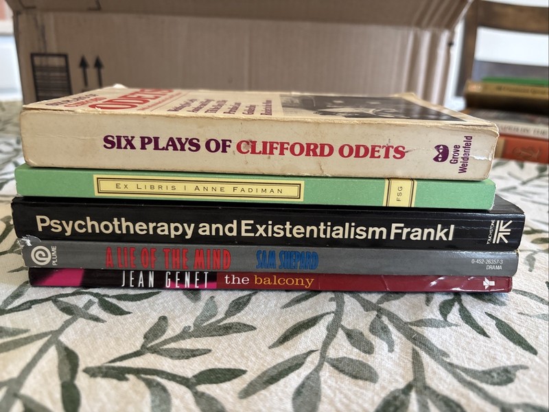 Drama & Philosophy Book Lot Genet Shepard Odets Frankl Literary Collection