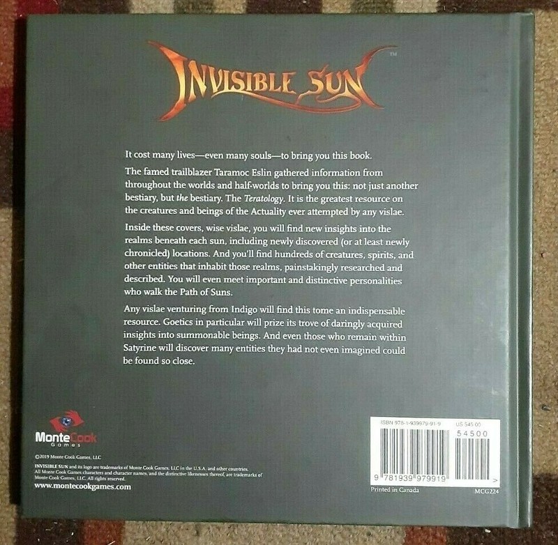 Teratology by Monte Cook 2019 Hardcover RPG Book gallery