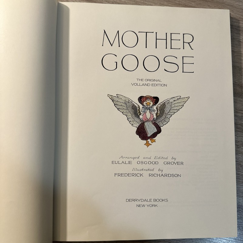 1984 Mother Goose Volland Edition Hardcover Frederick Richardson Derryda gallery