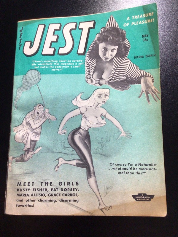 Vintage 1958 Jest Pulp Magazine May Vol 6 No. 32 Timely Features Mamie Van Doren