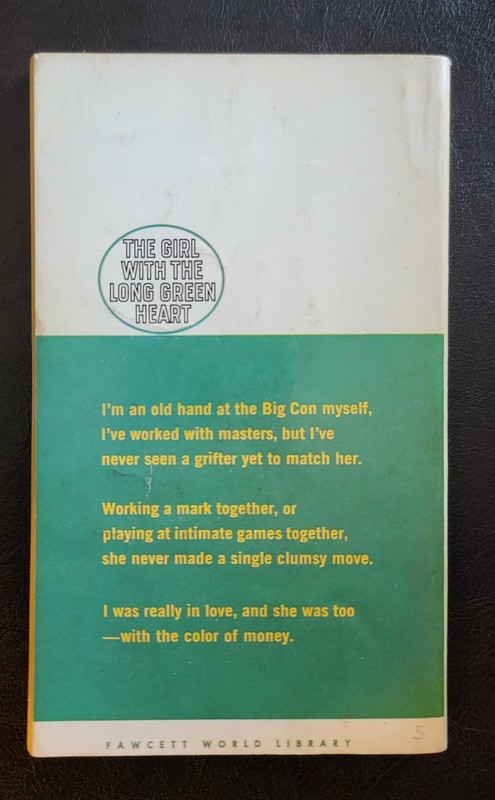 The Girl With the Long Green Heart Lawrence Block Gold Medal k1555 1st Ed GGA gallery