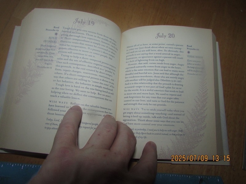One Year Book of Proverbs by Neil S. Wilson (2002, Hardcover) gallery