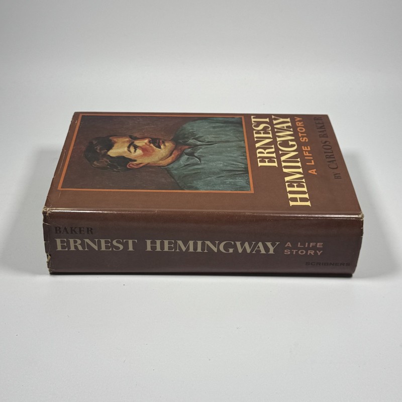 Ernest Hemingway A Life Story by Carlos Baker 1969 VTG HC Book DJ Book Club gallery