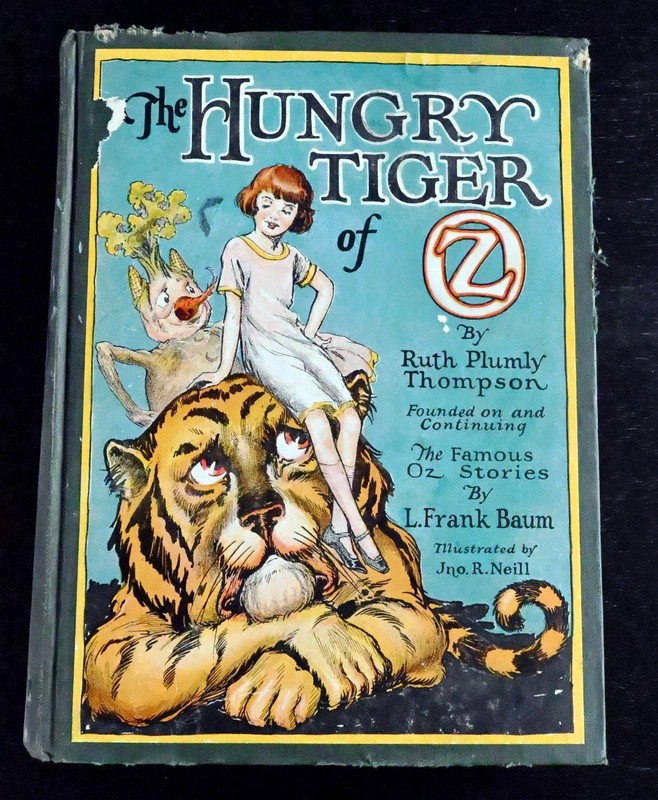 The Hungry Tiger of Oz – L. Frank Baum – Reilly & Lee 1st Edition – Color Plates
