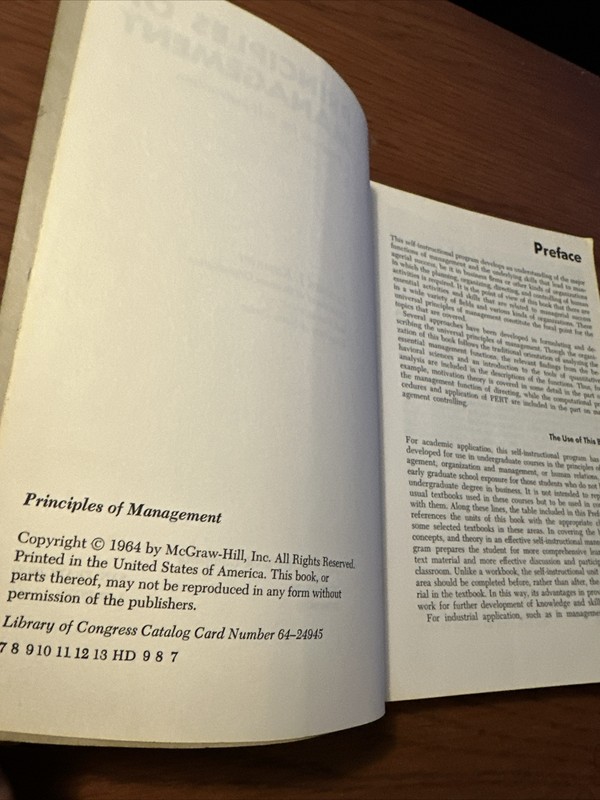 Principles of management: A programmed-instructional approach, Kazmier, Leonard gallery