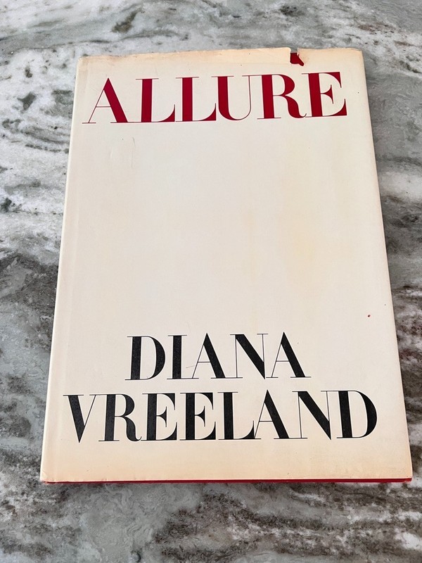 Vintage Book Allure Diana Vreeland Vogue Editor Jackie Kennedy Doubleday 1980