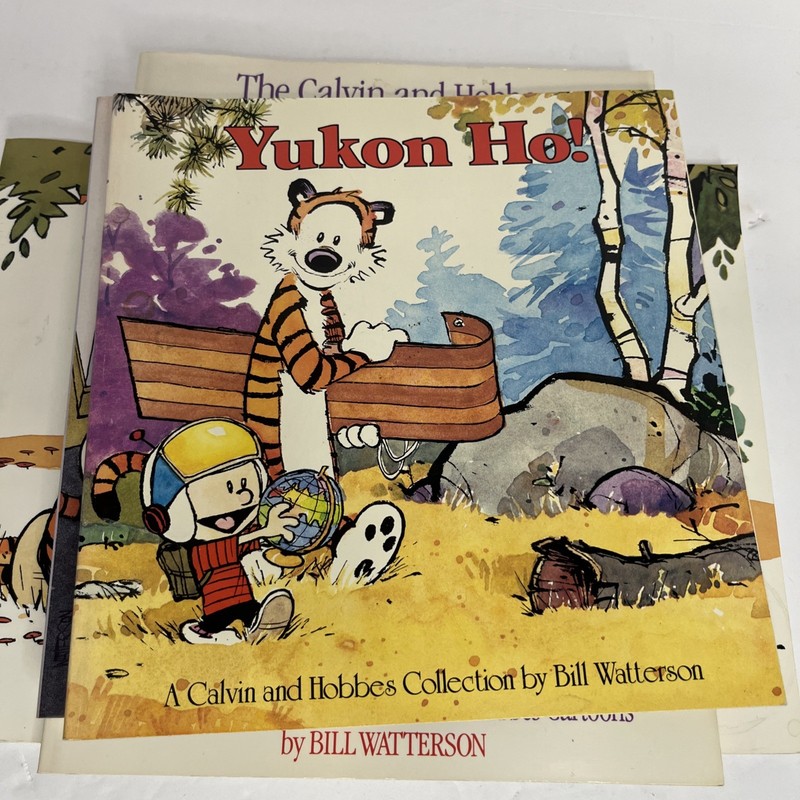 Vtg Calvin and Hobbes Collection Book Lot of 5 gallery