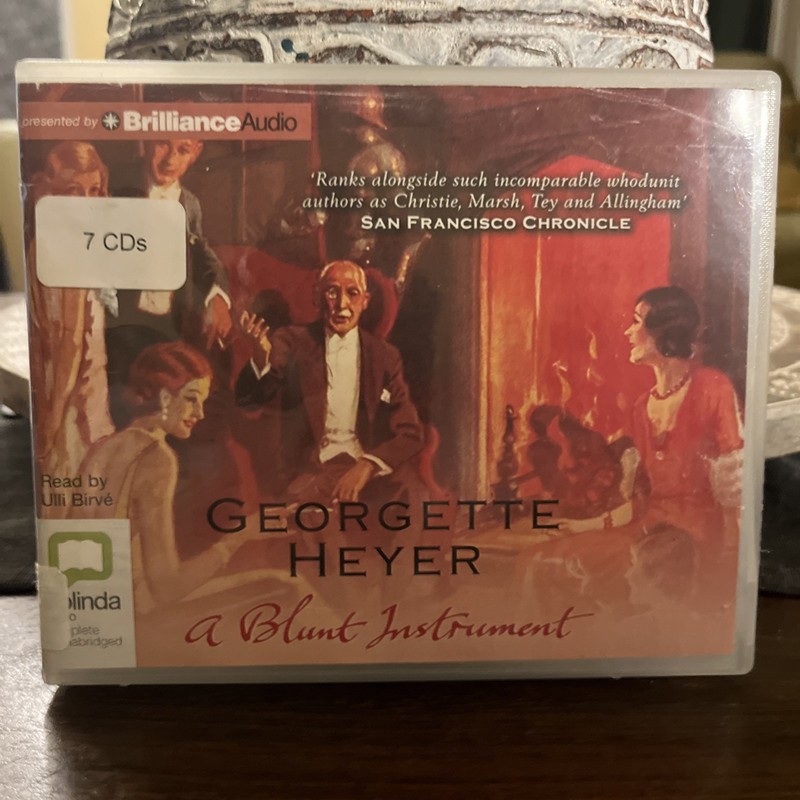 A Blunt Instrument Georgette Heyer Audiobook CD Set Bolinda Audio Complete