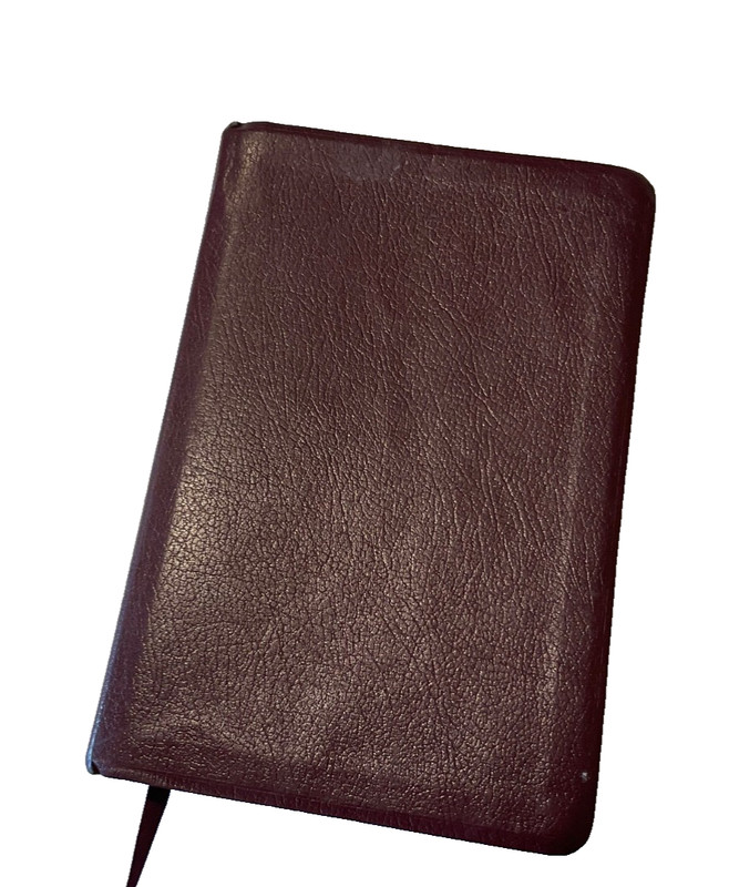 Bible 1984 NIV Thinline Burgundy Bonded Leather Zondervan Fair Condition