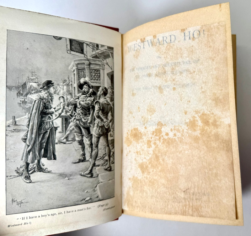 Westward Ho! by Charles Kingsley, UK Ward, Lock & Co, Hardcover, Very Good gallery