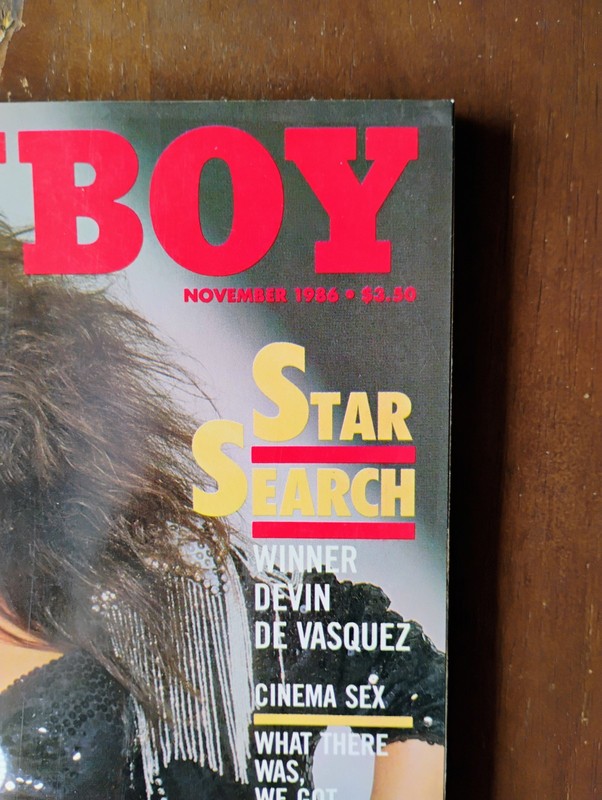 Vintage Playboy Magazine November 1986 Donna Edmondson CF/ Devin De Vasquez gallery