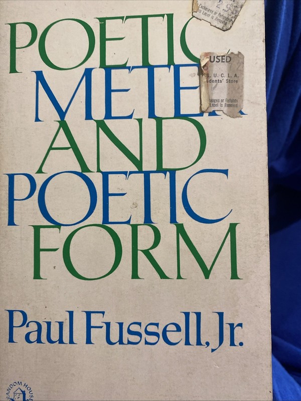 Poetic Meter And Poetic Form Paul Russell