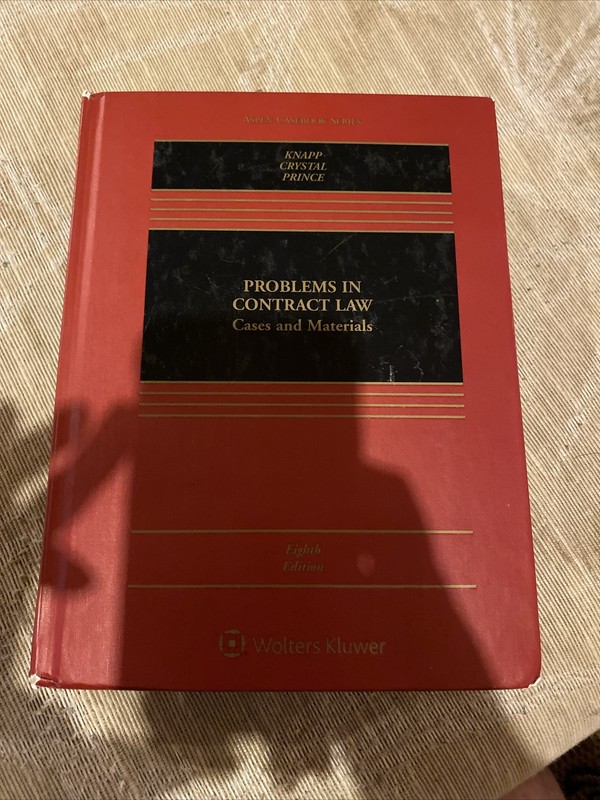 Aspen Casebook Ser.: Problems in Contract Law : Cases and Materials by Nathan M.