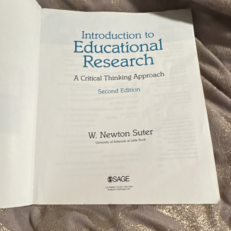 W. Newton Suter Introduction to Educational Research 2nd Ed Paperback SAGE gallery