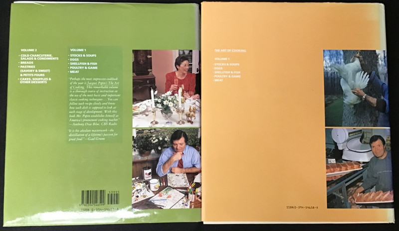 The Art of Cooking by Jacques Pepin Voume 1 & 2 HC DJ 1st First Editions gallery
